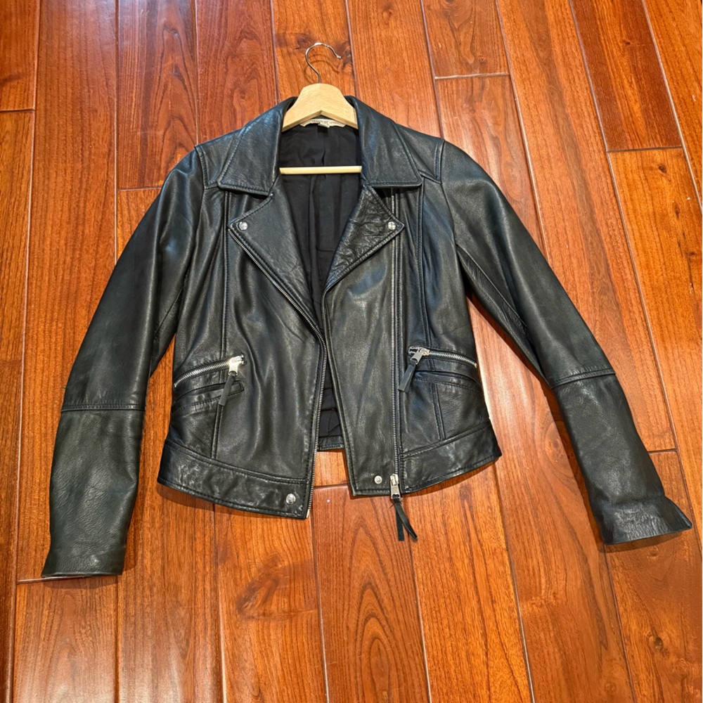 Zara faux leather jacket size M